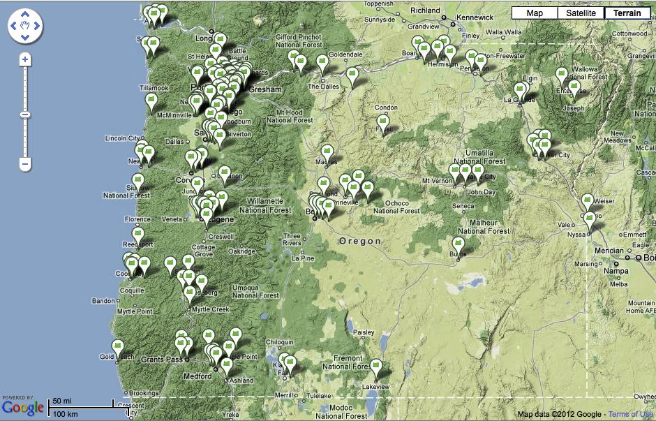 2.3 IFA IMPACT The IFA has had broad impact on the state of Oregon. Map 2-1 
