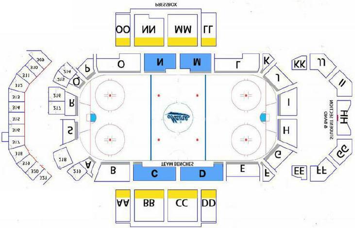 Alfond Arena (hockey) Hockey parking A B Season Membership GOLD SILVER BLUE WHITE $325 +