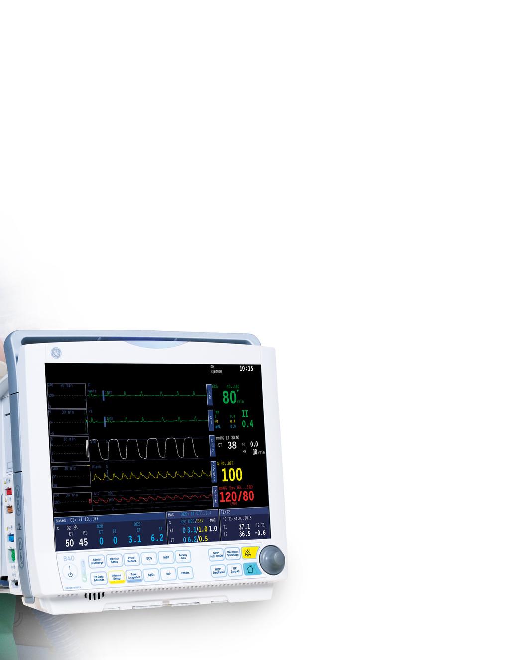 anced adaptability from ambulatory surgery to recovery room With its small footprint, the portable B40 Monitor fits easily into perioperative and specialty care areas as well as physician offices