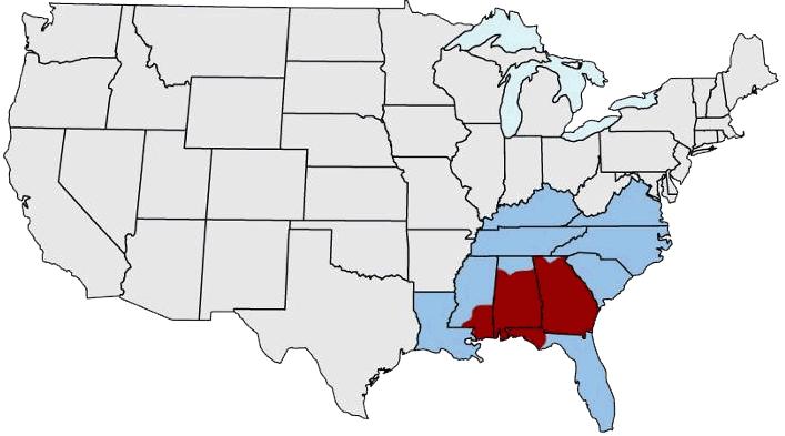 service area: Alabama excluding Lauderdale, Colbert, Lawrence, Limestone, Madison, Marshall, Morgan, Jackson, DeKalb,