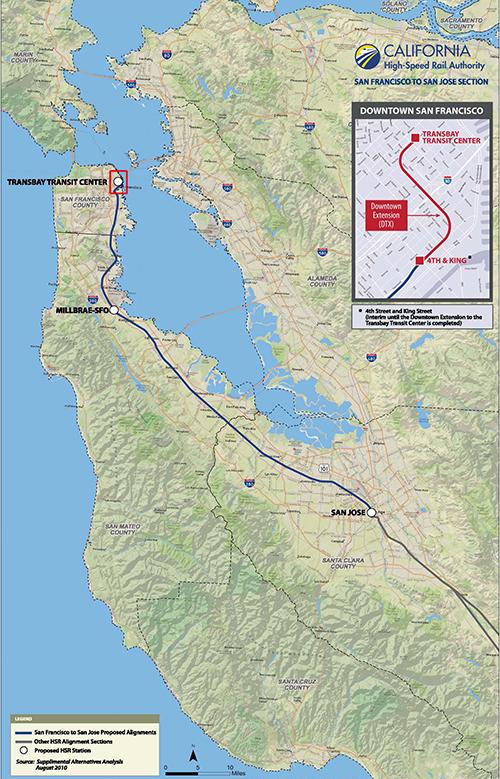 SAN FRANCISCO TO SAN JOSE: Blended Service 51-Mile Corridor Blended Service on Electrified Caltrain Corridor Notice of Preparation Issued to Begin Environmental Impact