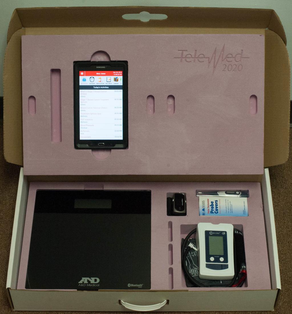 TeleMed 2020 Home Monitor Take home kit includes: Weight scales BP