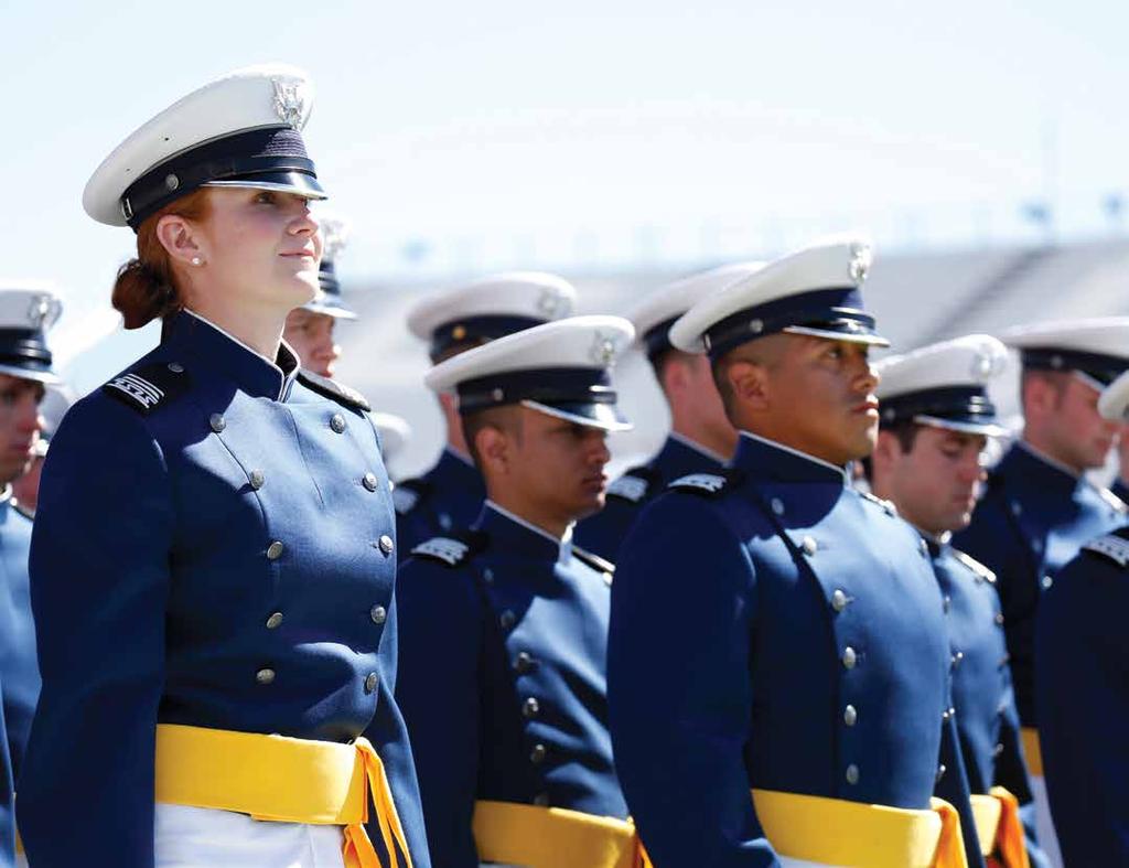 CREATING NEW POSSIBILITIES When you graduate from the Air Force Academy, you ll have earned a college degree and a commission as a United States Air Force officer, serving for a minimum of five years