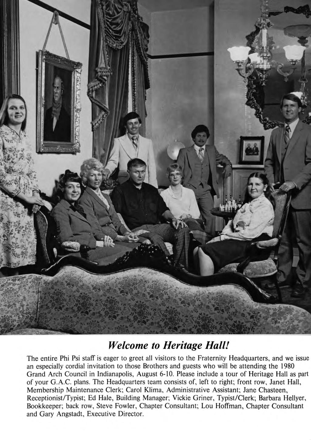 Welcome to Heritage Hall!