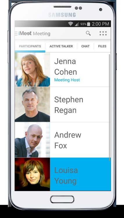 Welcome to imeet for Android Host or attend an imeet meeting right from your Android smartphone.