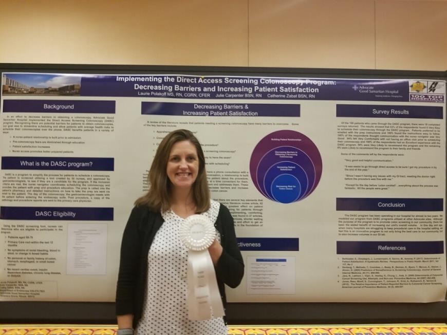 Interview with National SGNA Course Scholarship winner Laurie Polakoff How did you become interested in GI? I have been a GI nurse for 8 yrs. I sort of landed in GI accidentally.