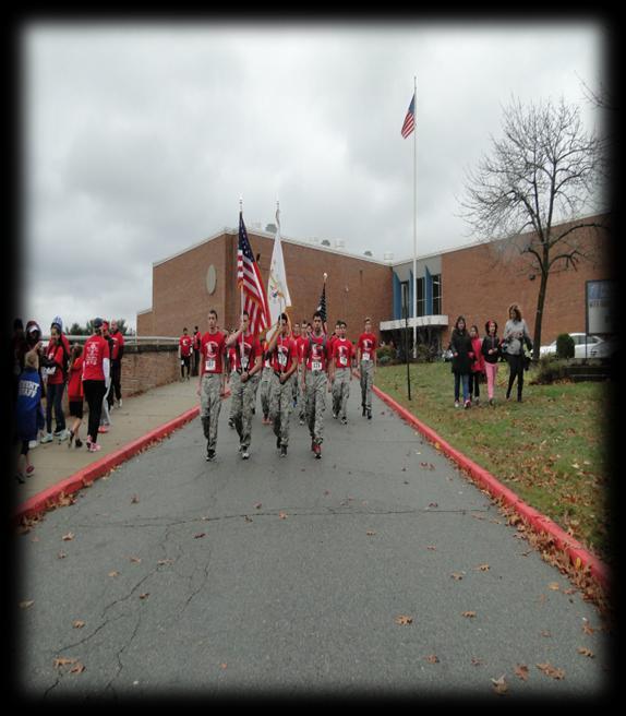 By: C/CPL Donovan Figueroa On Veterans Day, a few members of the CHSE JROTC raider team