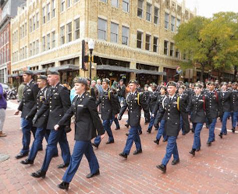 Each year we are mandated to participate in a parade by the US Army Cadet Command.