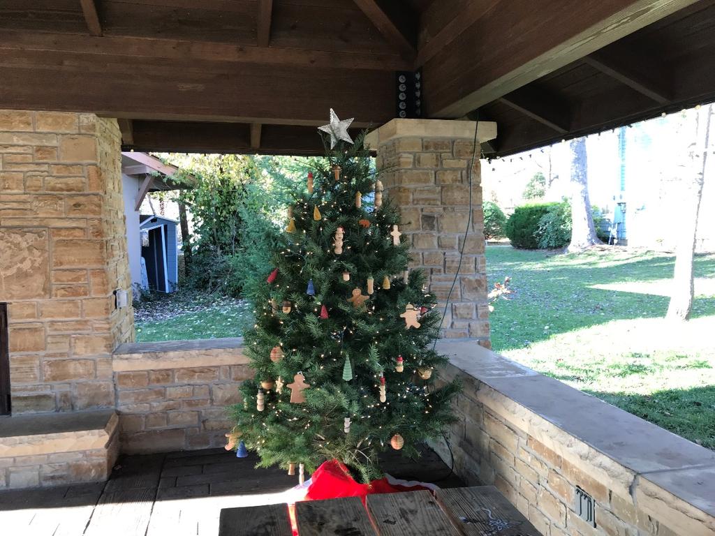 Decorating the Pavilion for Christmas Each