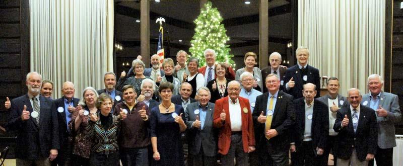 Over 60 Rotarians and guests came to help us celebrate this special occasion, including current and