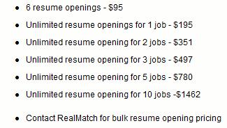 immediately Pay only if you wish to view full resumes keep