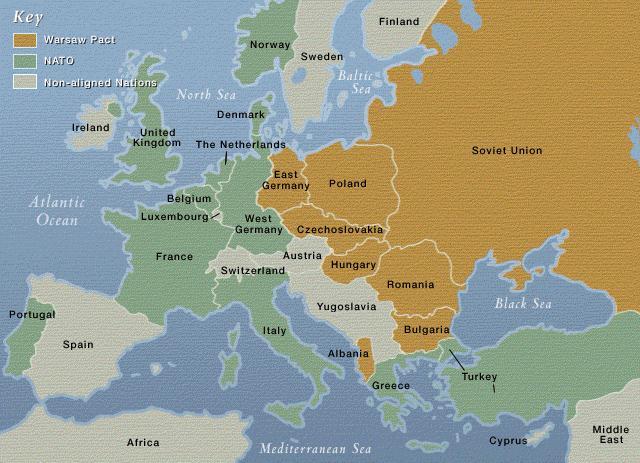 The Cold War in Europe The imaginary iron curtain