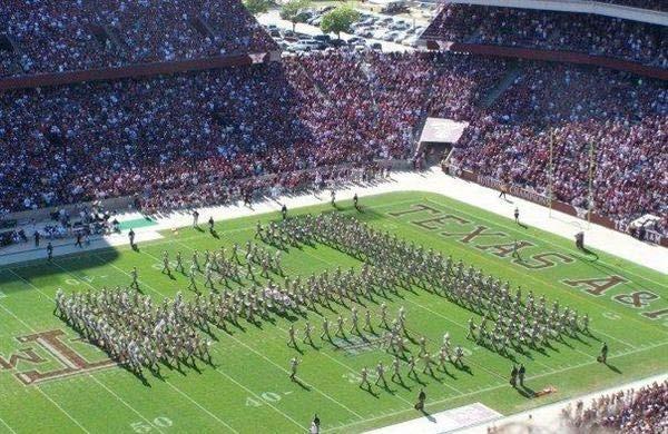 Special Units The Fightin Texas Aggie Band, is now the largest military collegiate marching band in the United States.