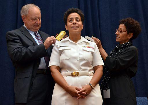 Navy Promotes First African-American Female Three-Star Officer By Mass Communication Specialist 1st Class Phil Beaufort, U.S. Fleet Forces Public Affairs NORFOLK, Va. (NNS) -- Vice Adm.