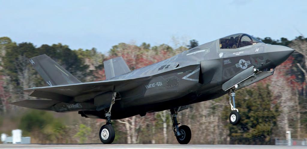 Up to now all the F-35 pilots have been experienced fighter pilots. Transition pilots with fighter experience fly a programme running four to six months, with 50% simulator and 50% flying hours.