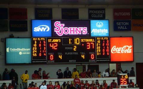 Carnesecca Arena Signage Fixed signage in Carnesecca Arena: The sign will be