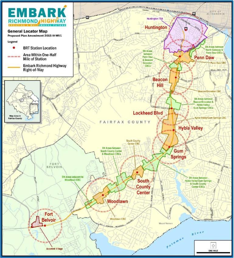 Embark Richmond Highway Response to Route 1 Alternatives Analysis Comprehensive Plan amendment Corridor-wide goals and objectives Multimodal Improvements Bus Rapid Transit and future