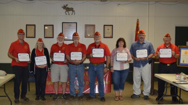 AWARDS Page 17 Certificates of Appreciation were presented at the Marine Corps League Swansboro Detachment #1407 monthly meeting held on 3 April 2018.