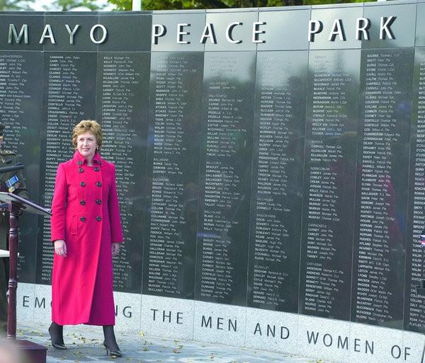 Mayo Peace Park - Castlebar The Official opening by President Mary McAleese of the Mayo Peace park in September of 2008 was the culmination of eight years of endeavour by the Peace Park Committee in