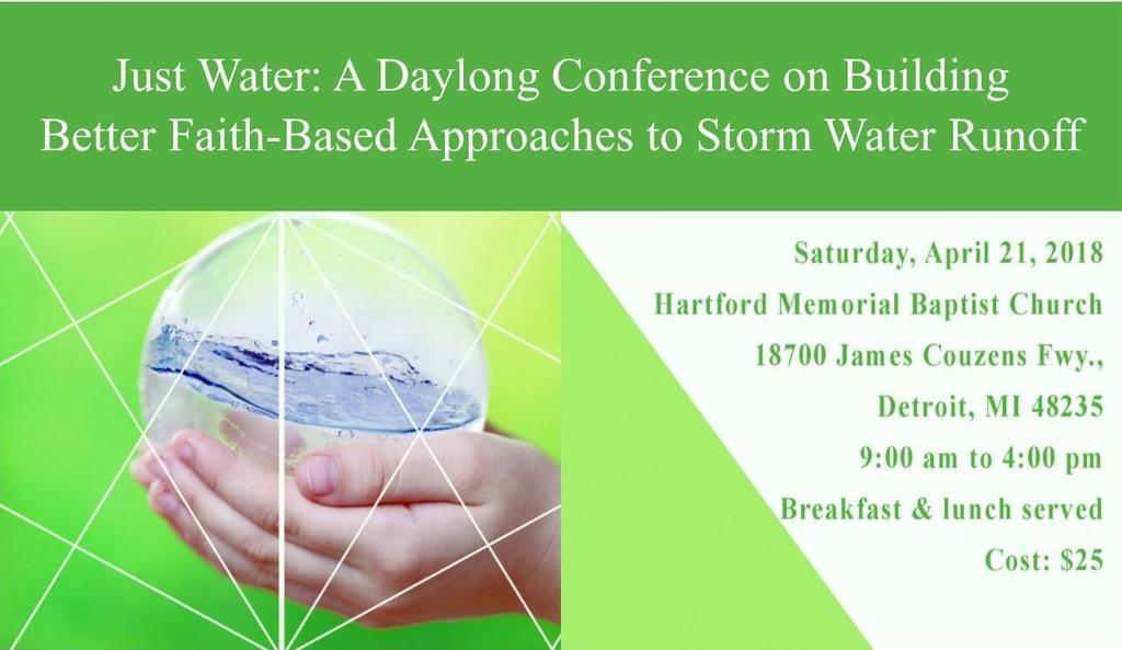 The Just Water conference is here to help!