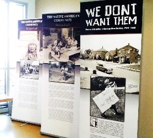 The exhibit We Don't Want Them: Race and Housing in Metropolitan Detroit, 1900-1968, is on display in the Franciscan Center, through Feb. 24.