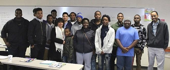 BLG STUDENTS HOST COLLEGE 101 DAY Madonna Messenger Students from Pontiac Academy participated in a "College 101 Day" hosted by students in Madonna's Bridging Lost Gaps (BLG) program.