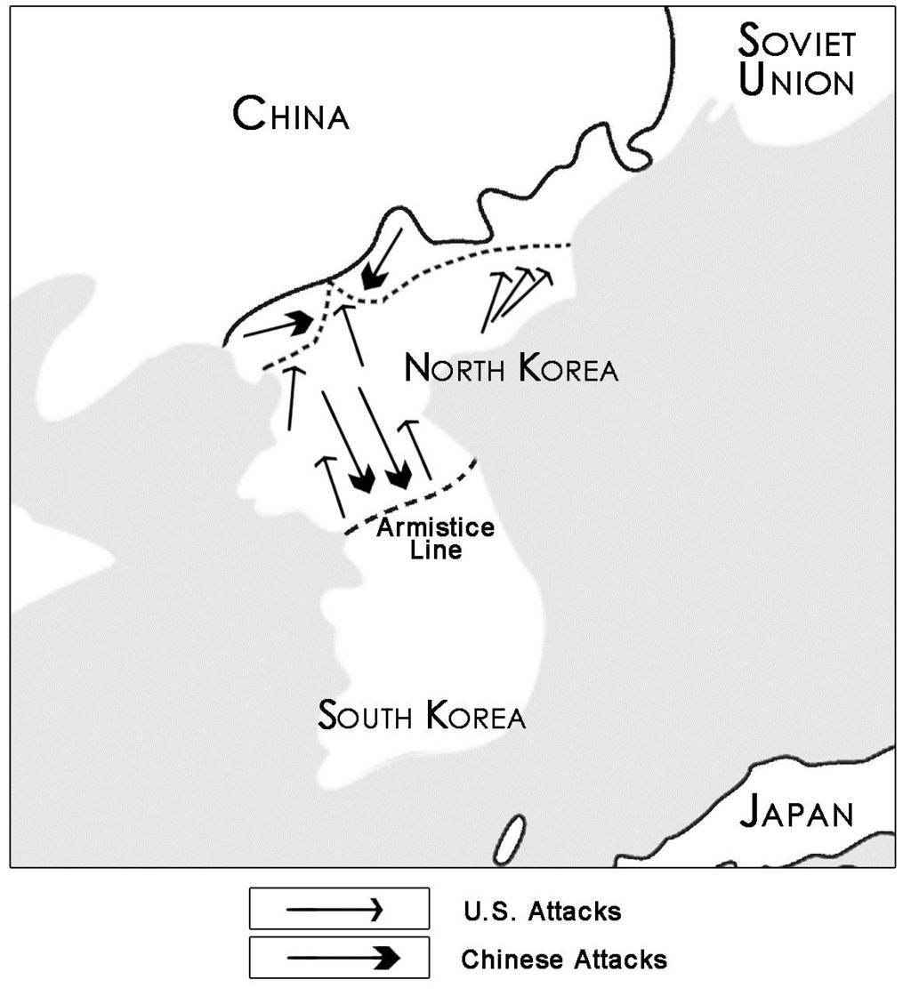 Stalemate UN and Chinese forces launched various offensives near 38th parallel War