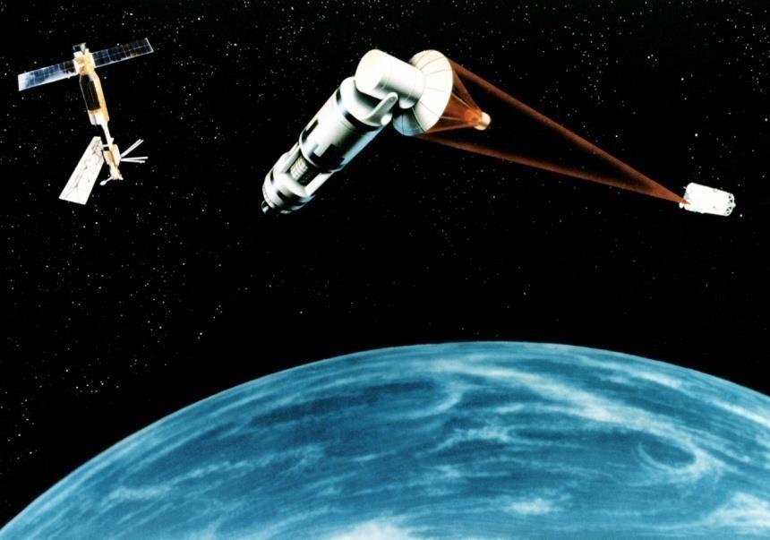 Strategic Defense Initiative An artist s rendition of how the SDI system would function Proposed by Reagan in 1983 Nicknamed Star