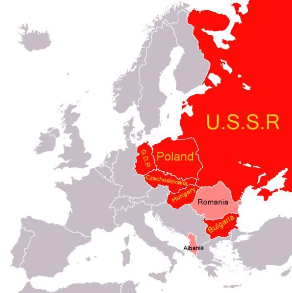 The Soviet Bloc The USSR felt that by controlling satellite nations, it could stop