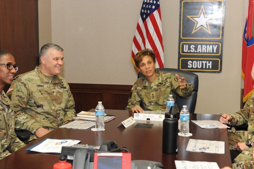Ramos-Hume to explore ways to further professionalize the Peruvian Army and witness firsthand the importance of the Noncommissioned Officer Corps to the success of the U.S. Army. We provided an overview of U.