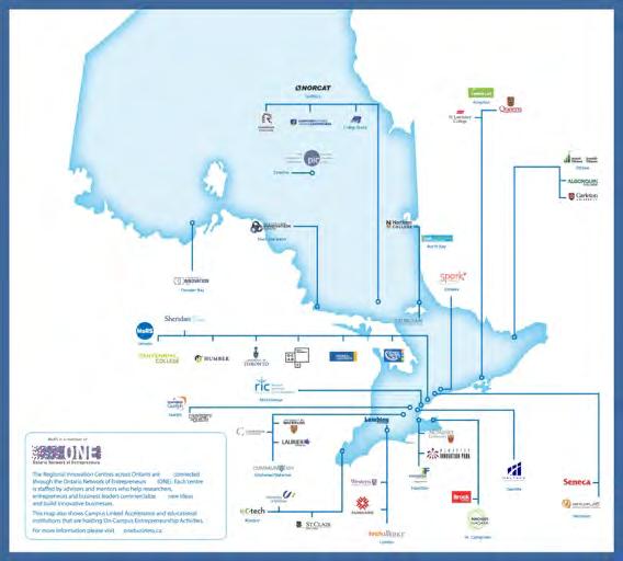 In addition to direct support of 1200+ ventures, MaRS provides co-ordinated programming and support services to the Ontario Innovation Ecosystem via the ONE MaRS supports the technology innovation