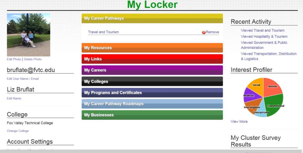 My Locker My Career Pathways If you saved a career pathway to your