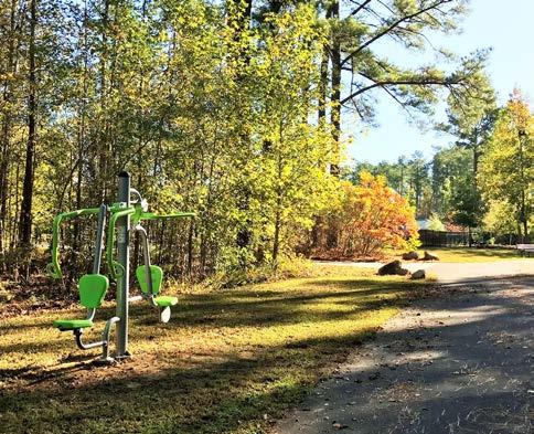 New Outdoor Exofit Fitness Course A new fitness course has been installed along the greenway in Southern Community Park, thanks to a collaboration among the Town of Chapel Hill and the Southern