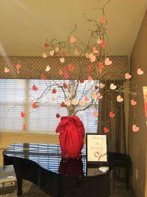 7 Valentine s Day Celebration Please Note: American House Tree of Love On this tree, small hearts were placed to