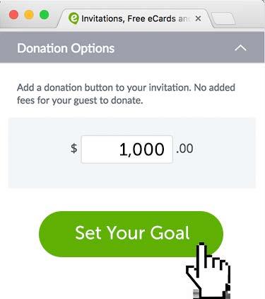 Step 3: Set a Fundraising Goal (Optional) That s it!
