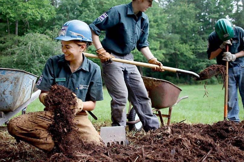 North Carolina Youth Conservation Corps and their