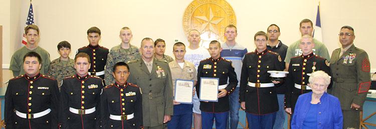 Marine Corps Junior ROTC Naval Honor School Marine Corps Reserve Association Outstanding