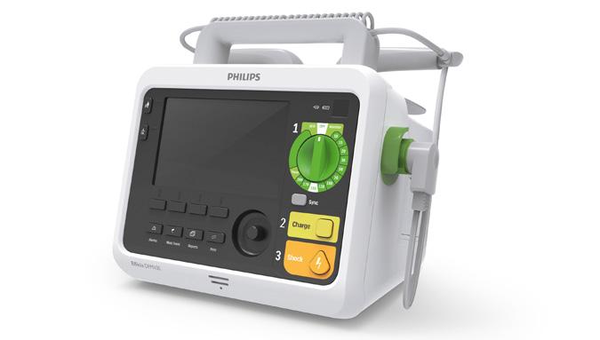 Automated External Defibrillators HeartStart FRx Defibrillator The Philips HeartStart FRx Defibrillator is designed to be easy to set up and use, as well as rugged and reliable for those who get