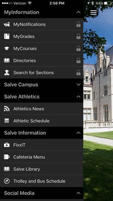 Ellucian Go App Salve Regina s Office of Information Technology has introduced the Ellucian GO mobile app for Apple and Android devices, which provides interactive functionality with My Information