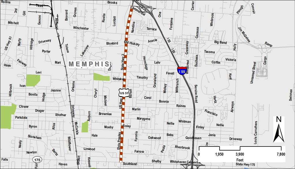 New TIP Page TIP # ENH-2010-01 TDOT PIN # 113028.00 Horizon Year 2020 County Shelby Lead Agency Memphis Length 2.