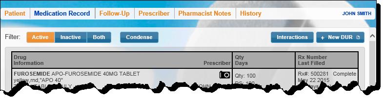 British Columbia: Adding DURs to a Medication Review When completing a medication review in British Columbia, users have the option to add DURs to the review in order to have a complete list that is