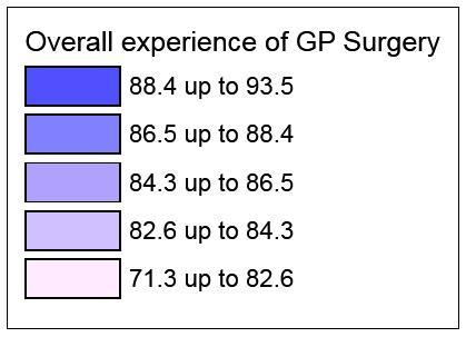 Overall experience: how the CCG s results compare to other CCGs within