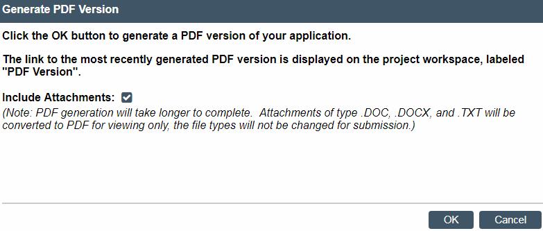 Creating a PDF of a Grants.Gov Application. Log in and access your proposal workspace via the MyFunding tab. How do I create a PDF of a Grants.Gov application?