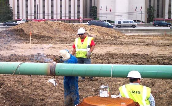 Relocated CenterPoint Energy Entex Gas Pipeline