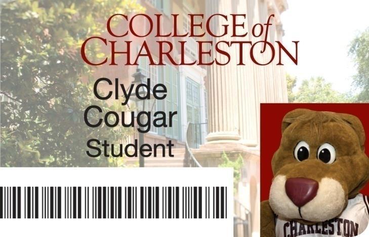The Cougar Card Official ID for CofC students, faculty, staff and campus affiliates.