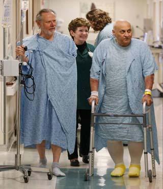 Gait belts are used to help control the patient s center of balance.