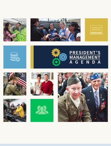 President s Management Agenda Management Agenda released on OMB Web site in March 2018 Includes a cross-agency priority goal on grants along with a related strategy document which includes: Component