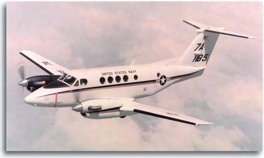 Chapter 14 - Military Aircraft Utility Aircraft C-12A. This is the civilian version of the Beechcraft Super Kingair 200. It carries a crew of two and eight passengers.