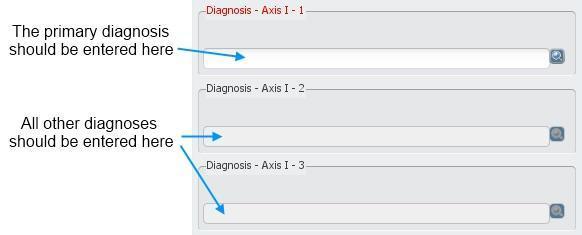 This form will allow you to enter diagnosis information on the client. At the top, enter the kind of diagnosis. Choose Update as the Type of Diagnosis if there s already an Admission Diagnosis done.