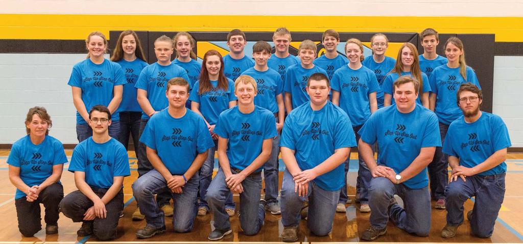 FFA WEDNESDAY, FEBRUARY 21, 2018 THE SHERIDAN PRESS 7 COURTESY PHOTO Members of the Clear Creek Chapter of the FFA are, beck row from